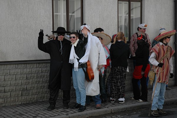 Masopustní průvod obcí 2008