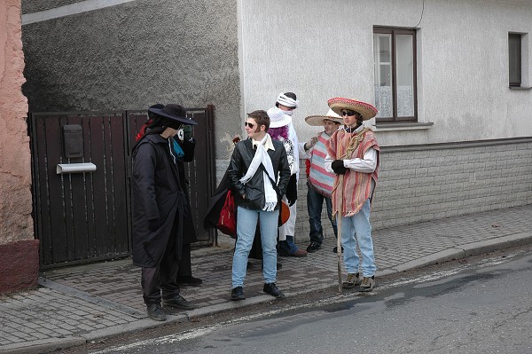 Masopustní průvod obcí 2008