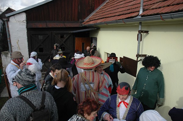 Masopustní průvod obcí 2008