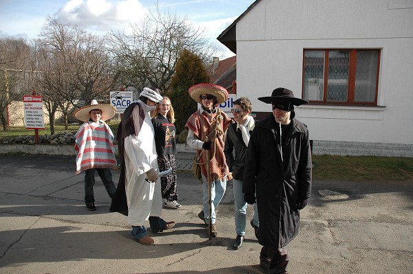 Masopustní průvod obcí 2008