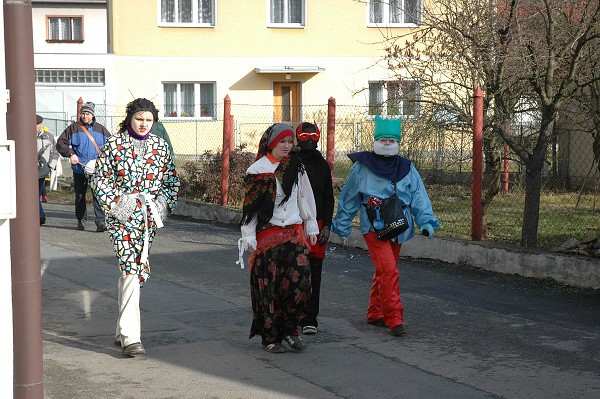 Masopustní průvod obcí 2008