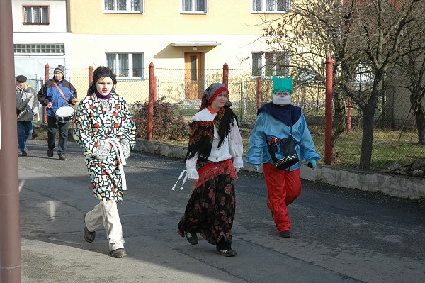 Masopustní průvod obcí 2008