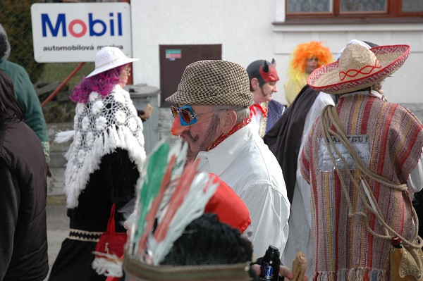Masopustní průvod obcí 2008