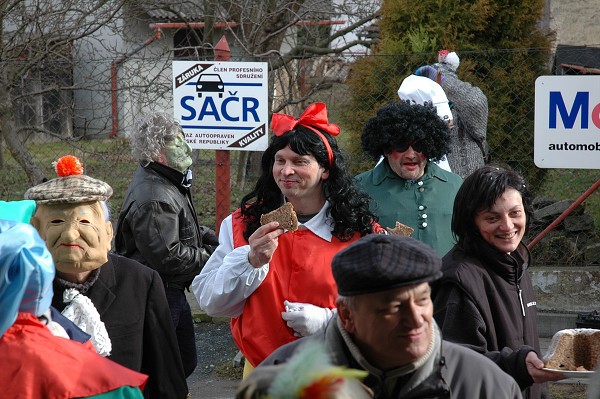 Masopustní průvod obcí 2008