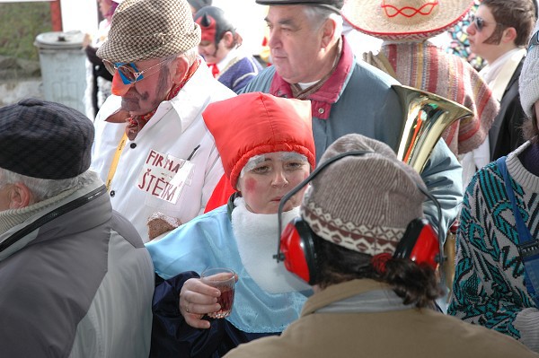 Masopustní průvod obcí 2008
