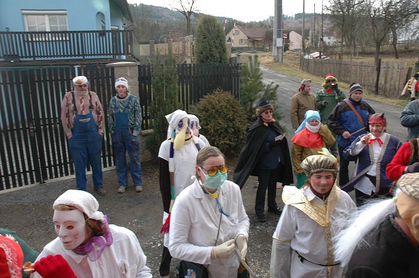 Masopustní průvod obcí 2008