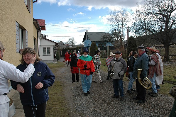 Masopustní průvod obcí 2008