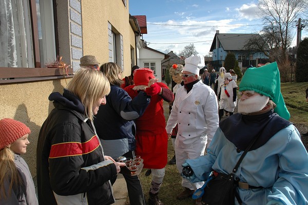 Masopustní průvod obcí 2008