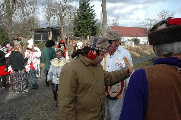 Masopustní průvod obcí 2008