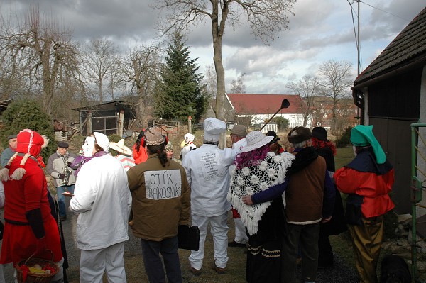 Masopustní průvod obcí 2008