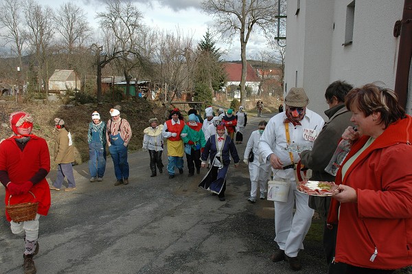 Masopustní průvod obcí 2008
