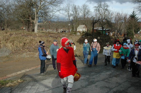 Masopustní průvod obcí 2008