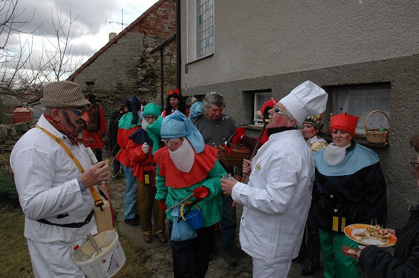 Masopustní průvod obcí 2008