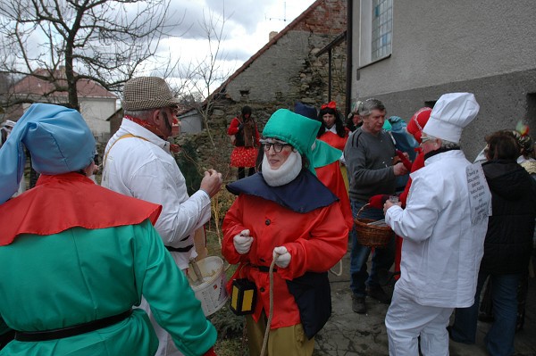 Masopustní průvod obcí 2008