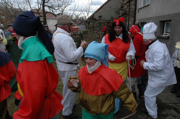Masopustní průvod obcí 2008