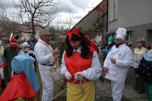 Masopustní průvod obcí 2008