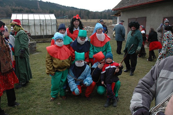 Masopustní průvod obcí 2008