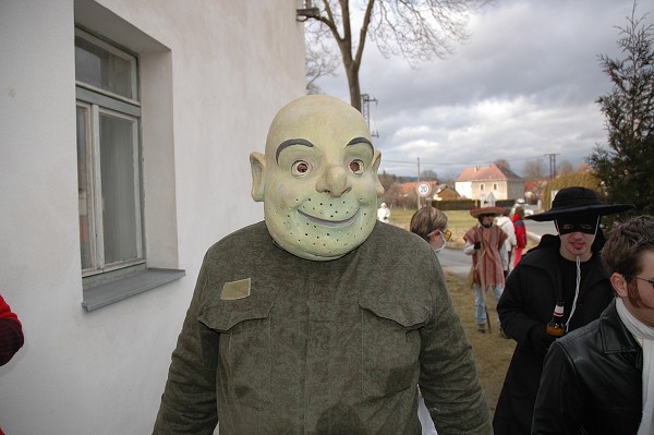 Masopustní průvod obcí 2008