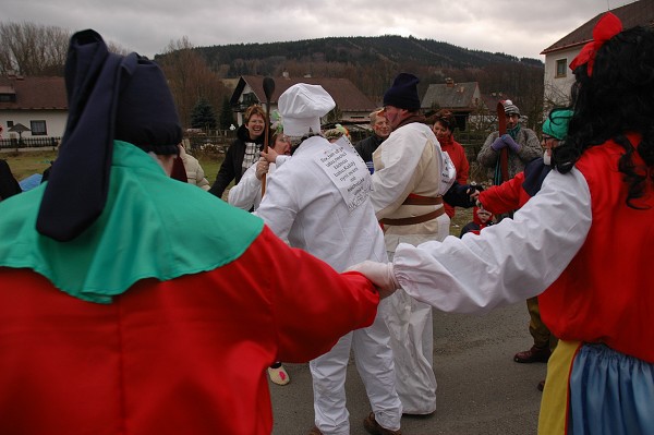Masopustní průvod obcí 2008