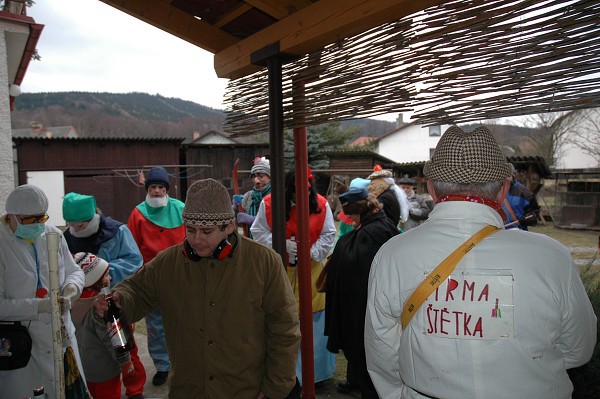 Masopustní průvod obcí 2008