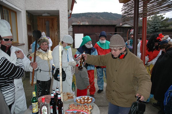 Masopustní průvod obcí 2008