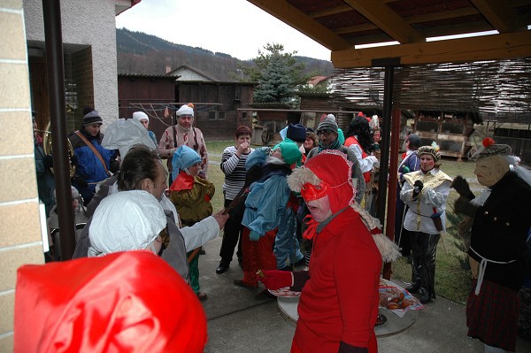 Masopustní průvod obcí 2008