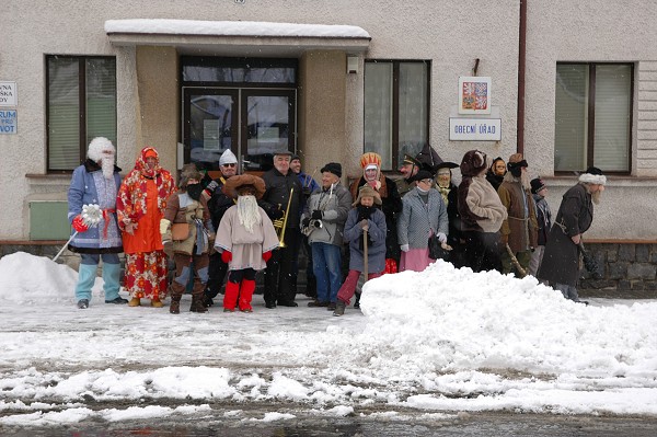 Masopustní průvod obcí 2009