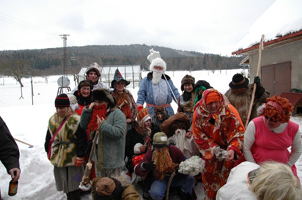 Masopustní průvod obcí 2009